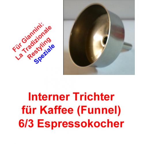 1x Trichter (Funnel) 6/3 Espressokocher Giannini