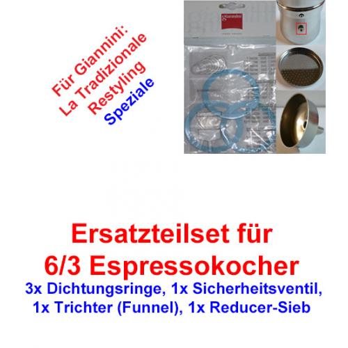 1x Set Ersatzteil 6/3 Espressokocher Giannini