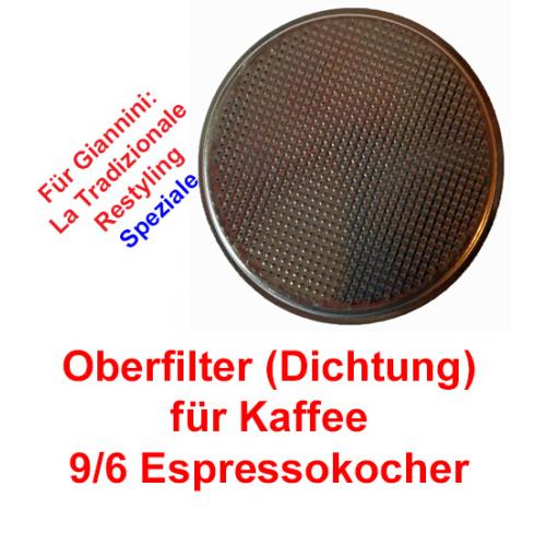 Oberfilter 9/6 Tassen Espressokocher Giannini