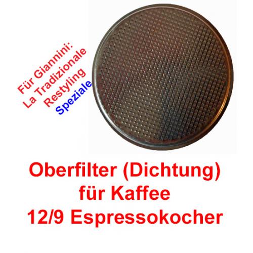 Oberfilter 12/9 Tassen Espressokocher Giannini