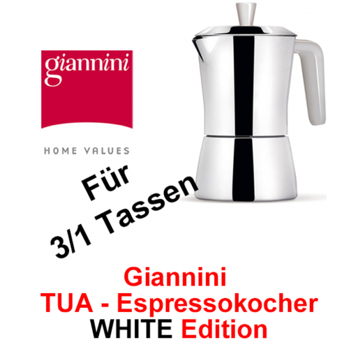 Giannini TUA Review Espressokocher 3/1 Tassen weiss