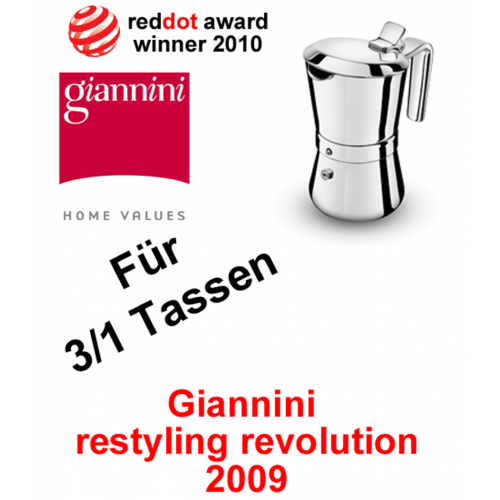 3/1 Tassen Giannini Restyling Espressokocher 3003010 Giannina