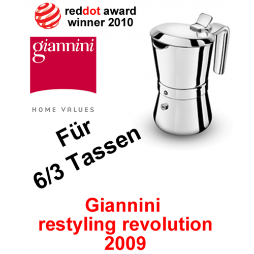 6/3 Tassen Giannini Restyling Espressokocher 3006010 Giannina
