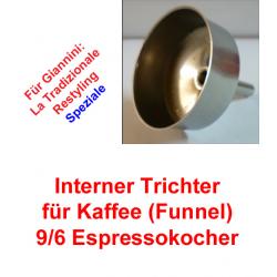 1x Trichter (Funnel) 9/6 Espressokocher Giannini