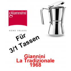 3/1 Tassen Giannini La Tradizionale Espressokocher 102 Giannina